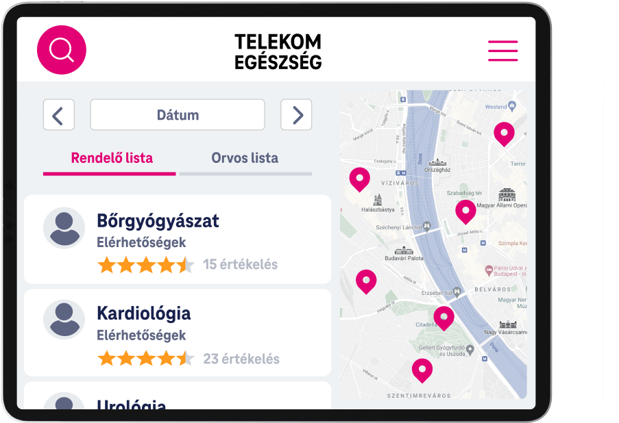 Online orvoskereső és időpontfoglaló